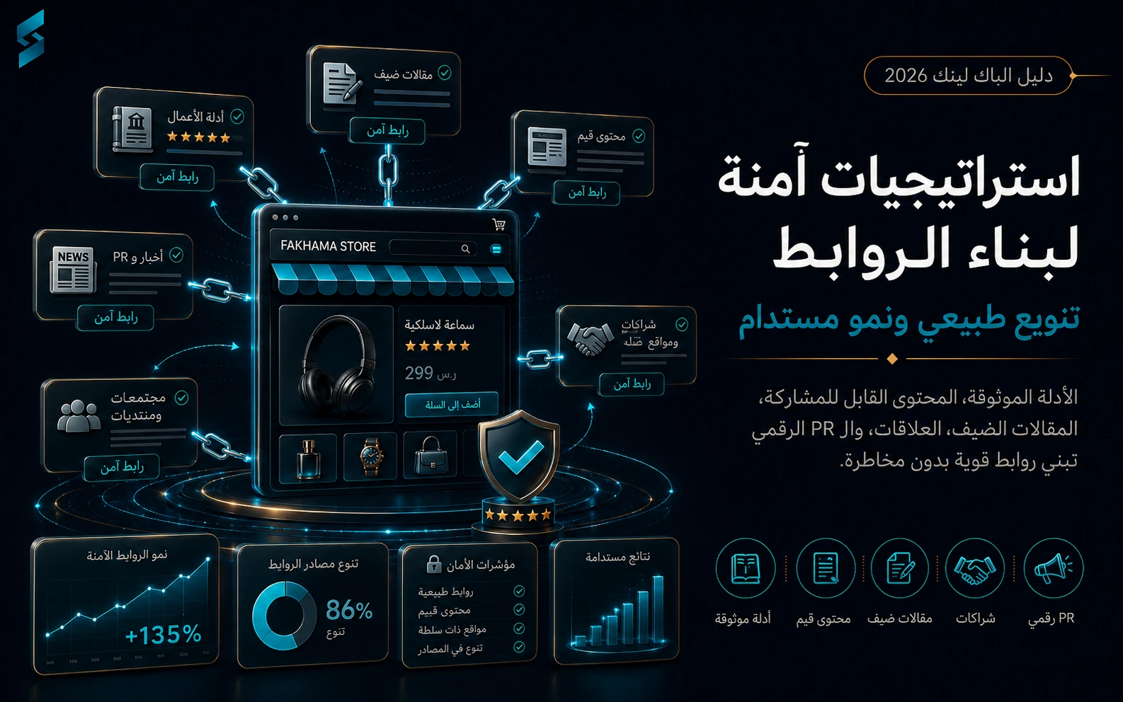 استراتيجيات بناء الروابط الخلفية الآمنة