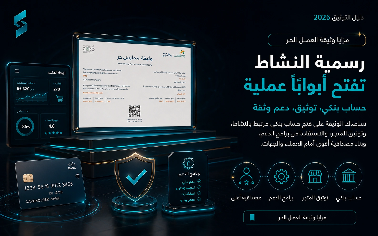 مزايا وثيقة العمل الحر لصاحب المتجر
