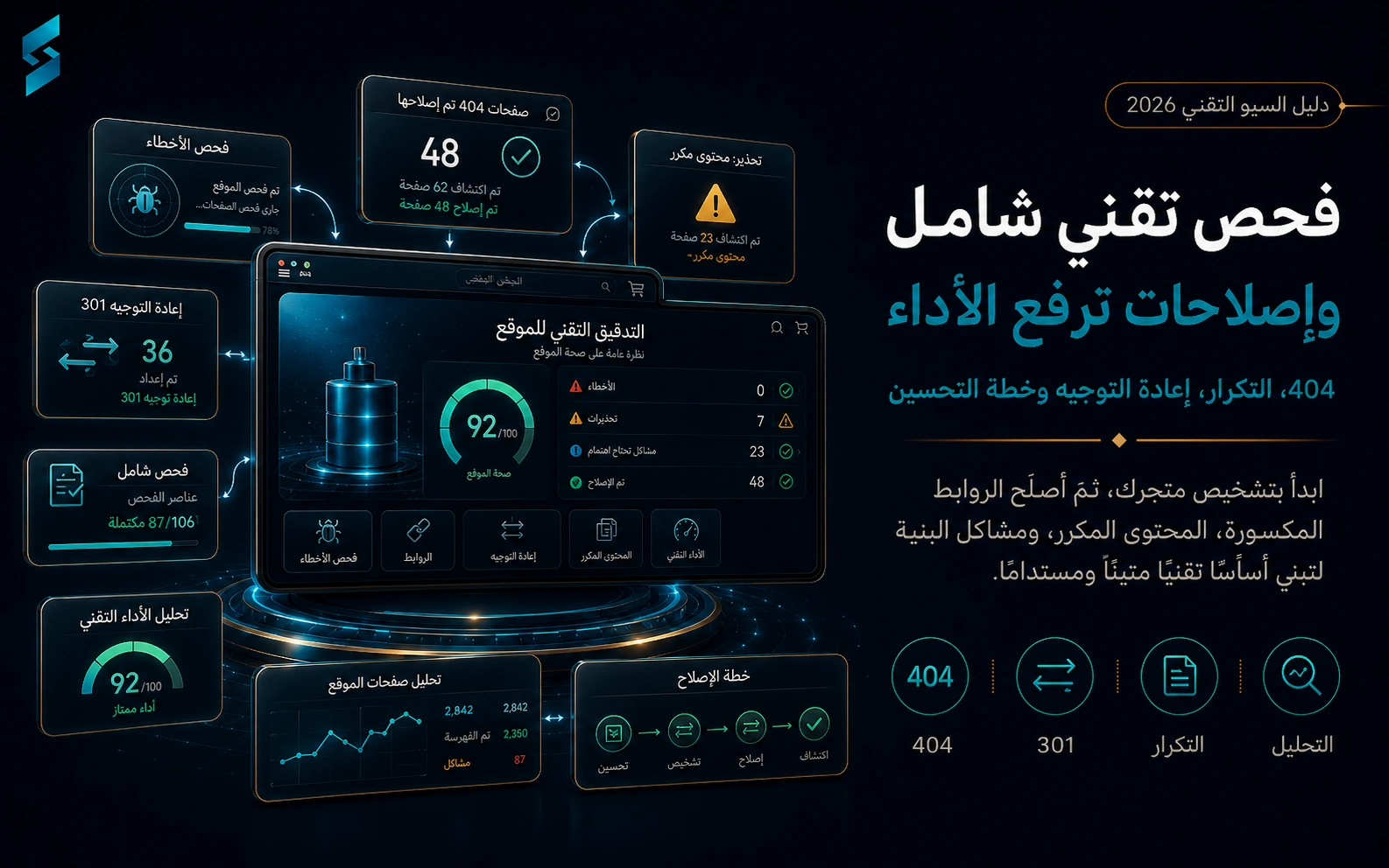 فحص الأخطاء التقنية للمتجر