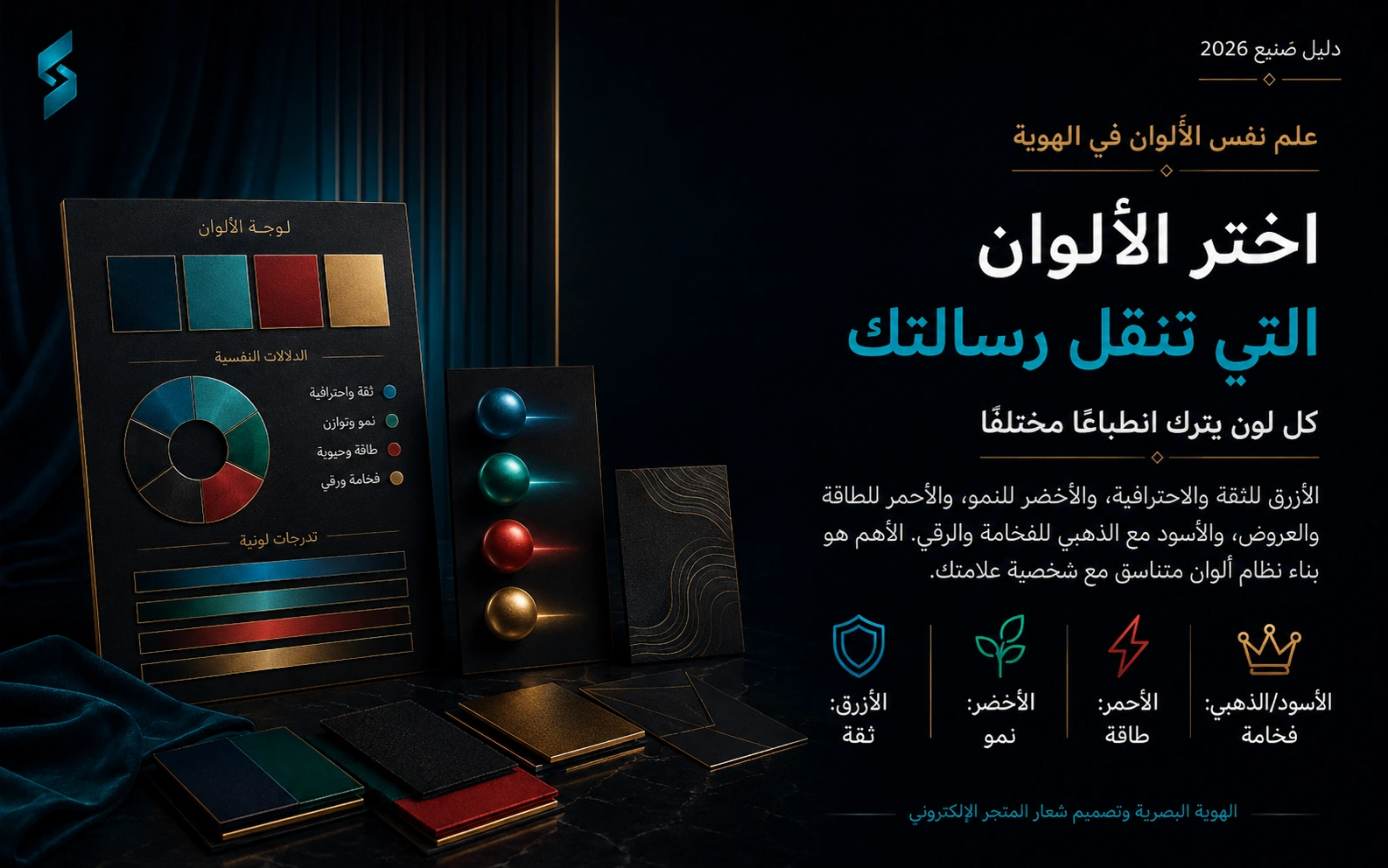 الهوية البصرية وتصميم شعار المتجر — صورة توضيحية