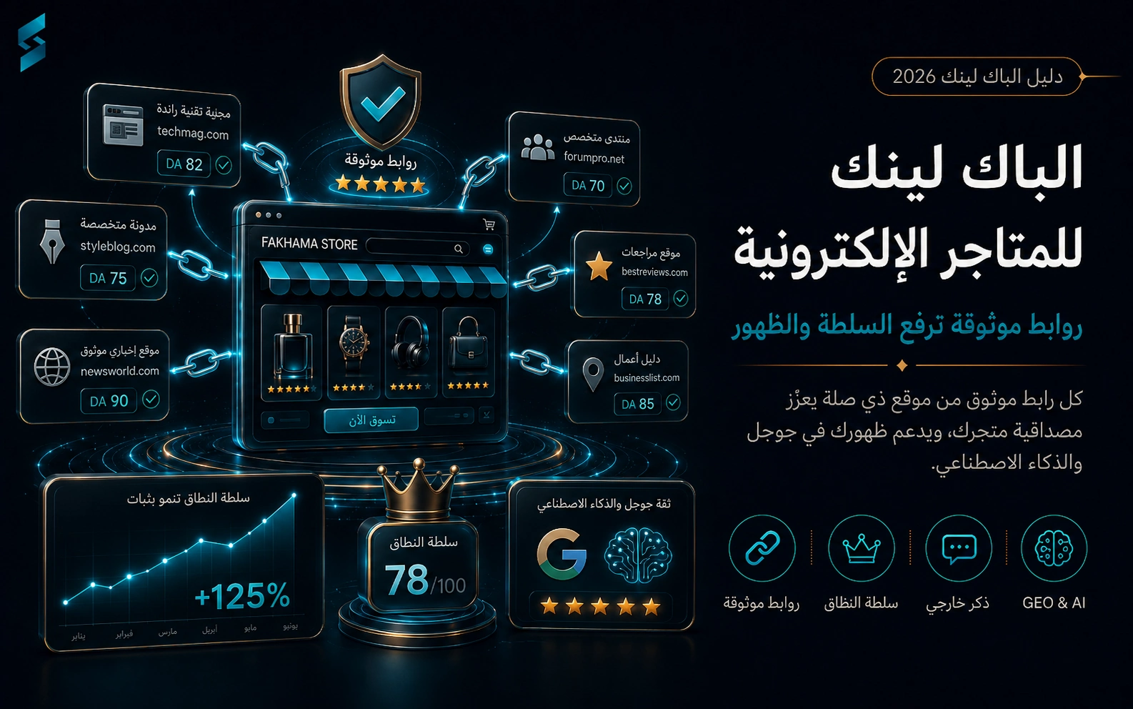 نمو سلطة النطاق وترتيب المتجر