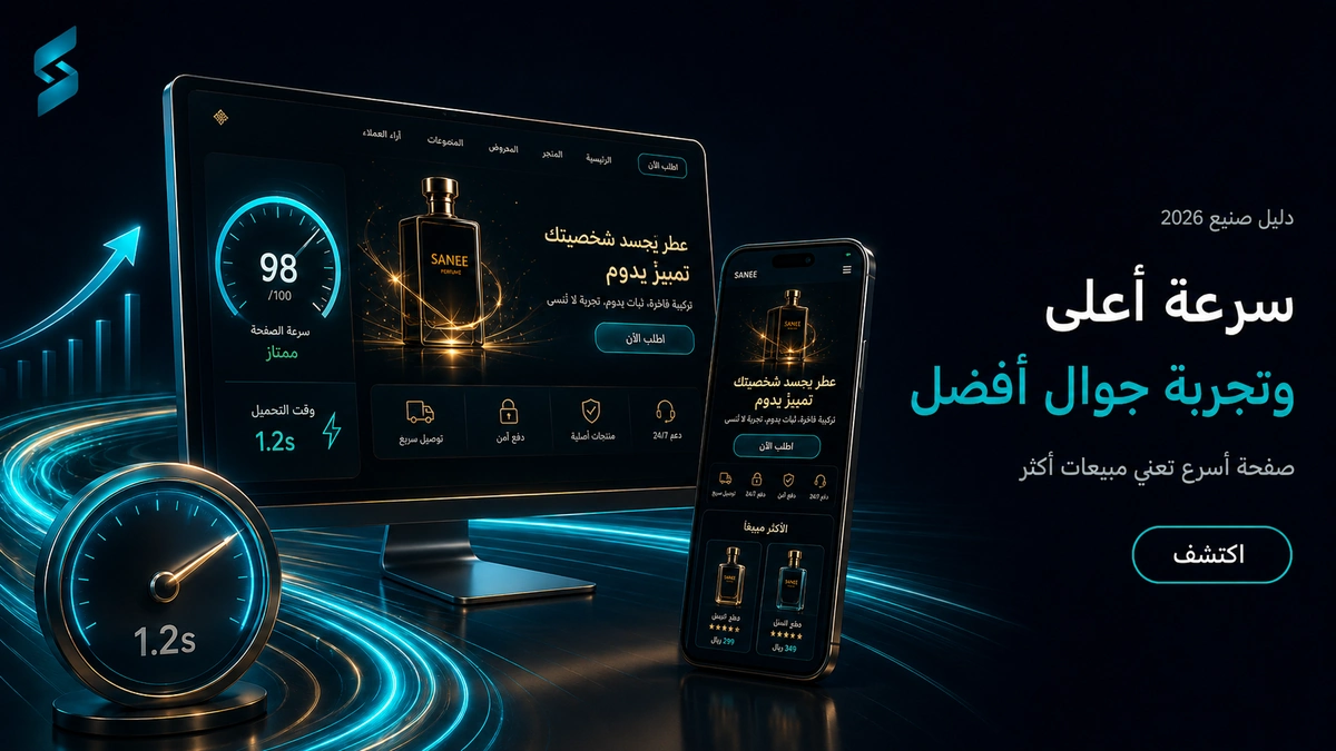تصميم صفحة هبوط عالية التحويل — سرعة أعلى وتجربة جوال أفضل