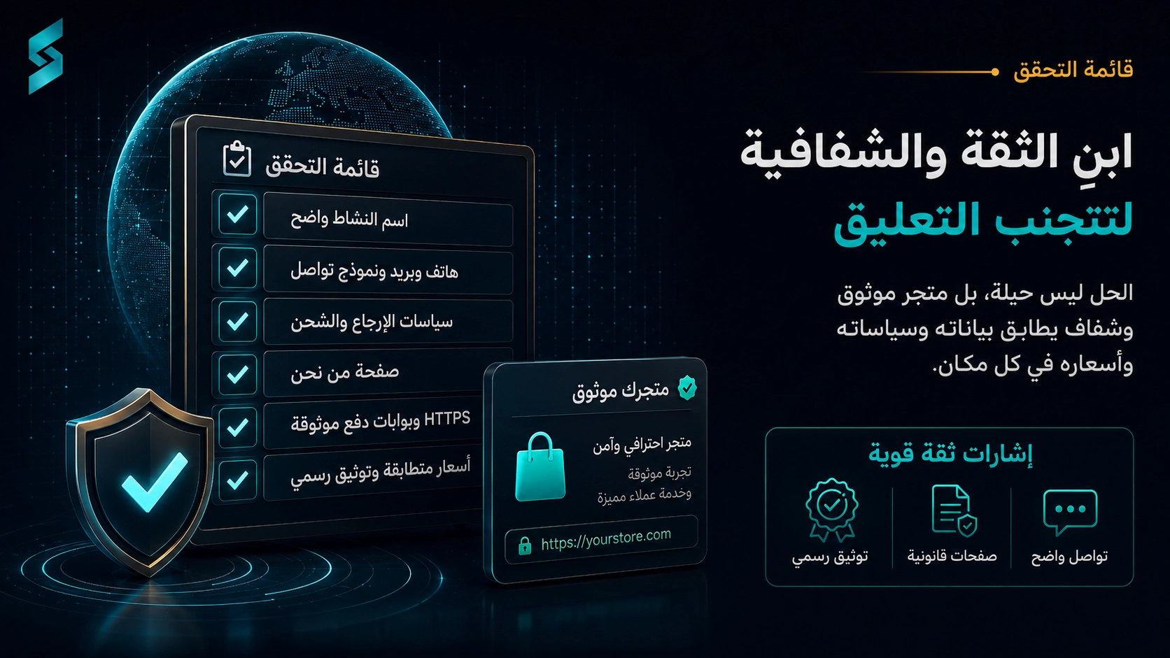 عناصر الثقة والأمان في المتجر الإلكتروني